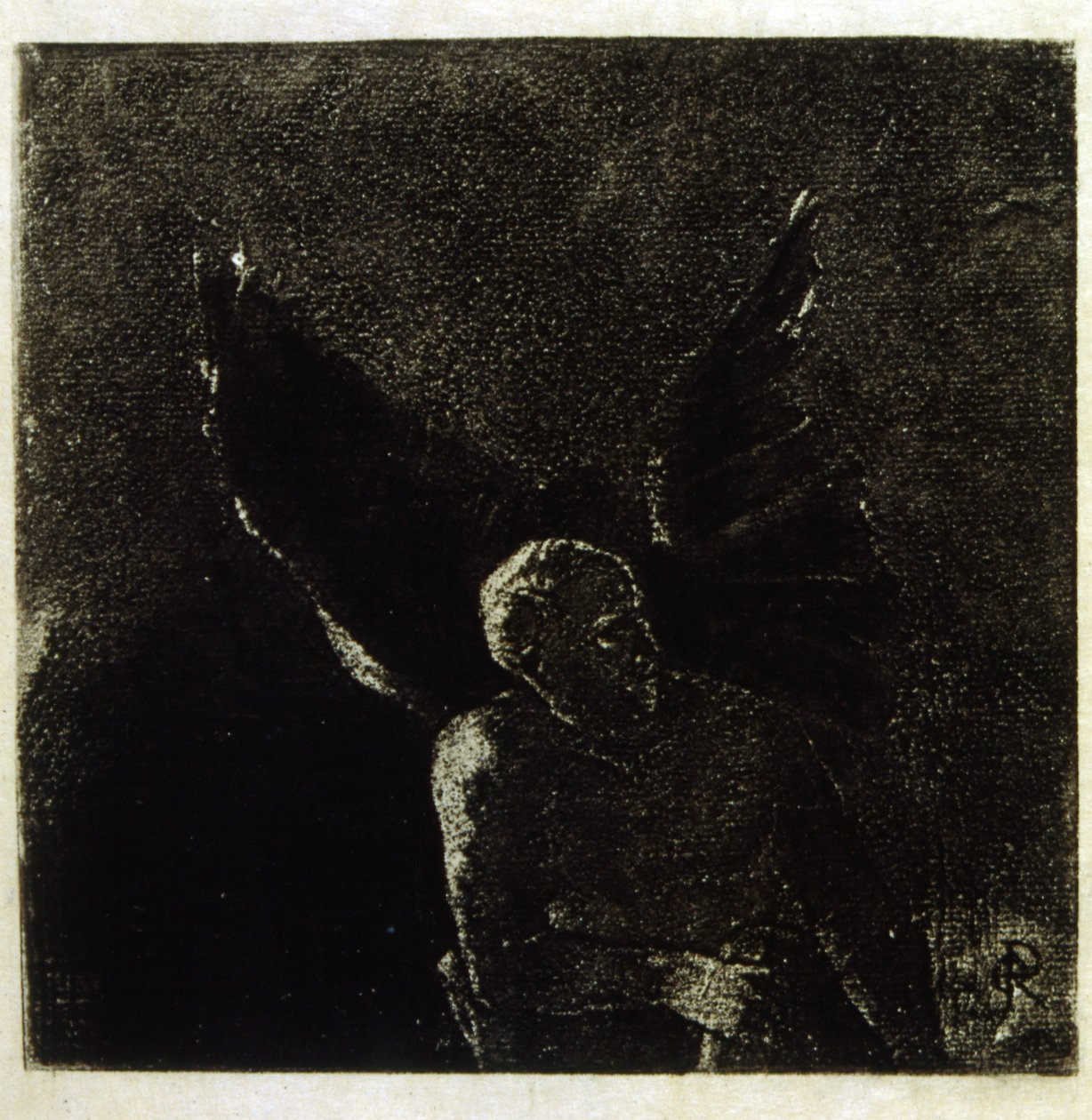 Illustrasjon av Odilon Redon for #39;Les Fleurs du Mal#39; av Baudelaire. 1891. av Odilon Redon