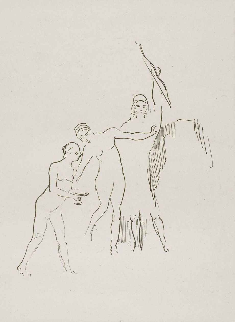 Straks tre gudinner oppstår, plate 11 av 24 av Odilon Redon