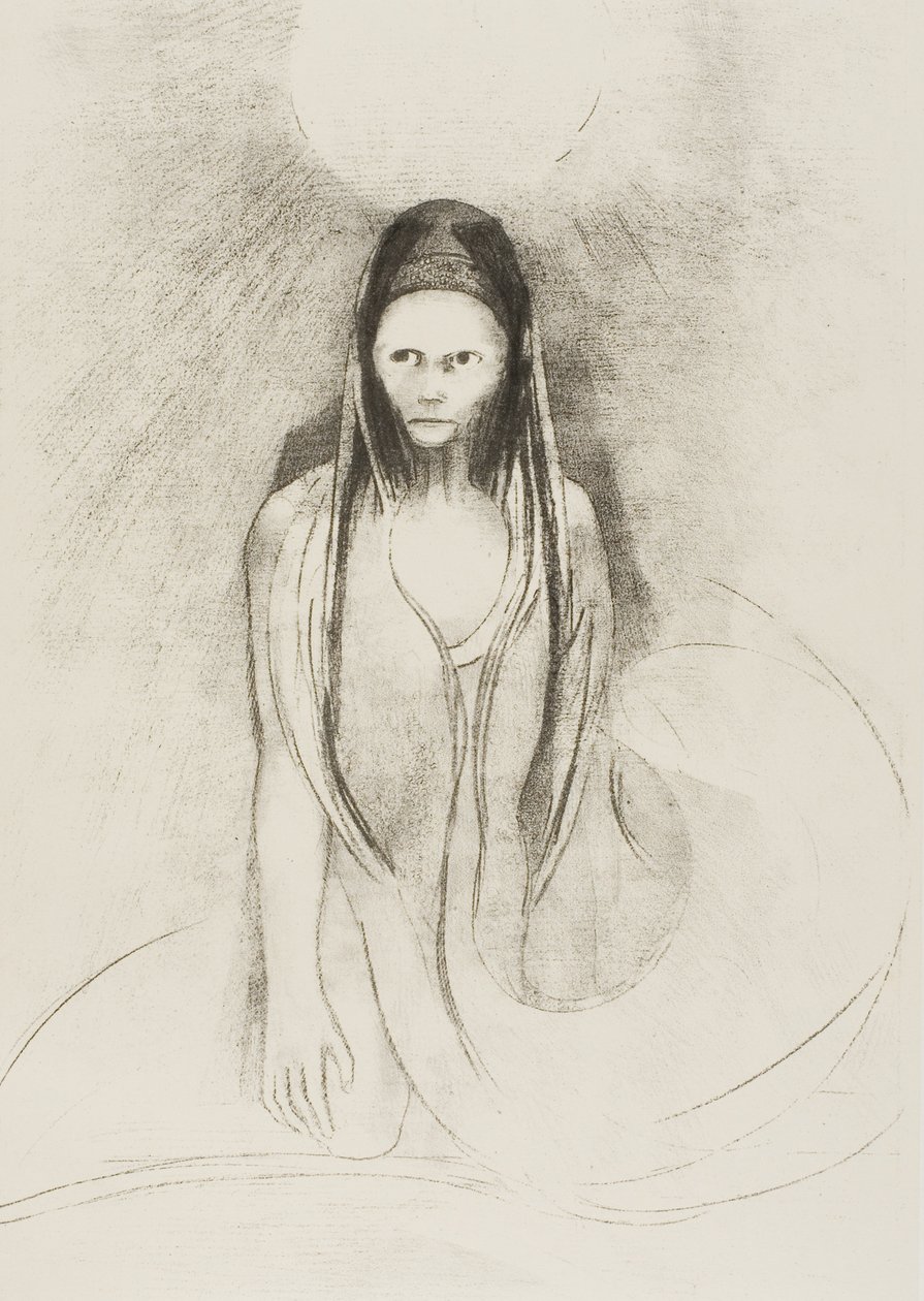 Intelligens var min! Jeg ble den store Buddha!, plate 12 av 24 av Odilon Redon