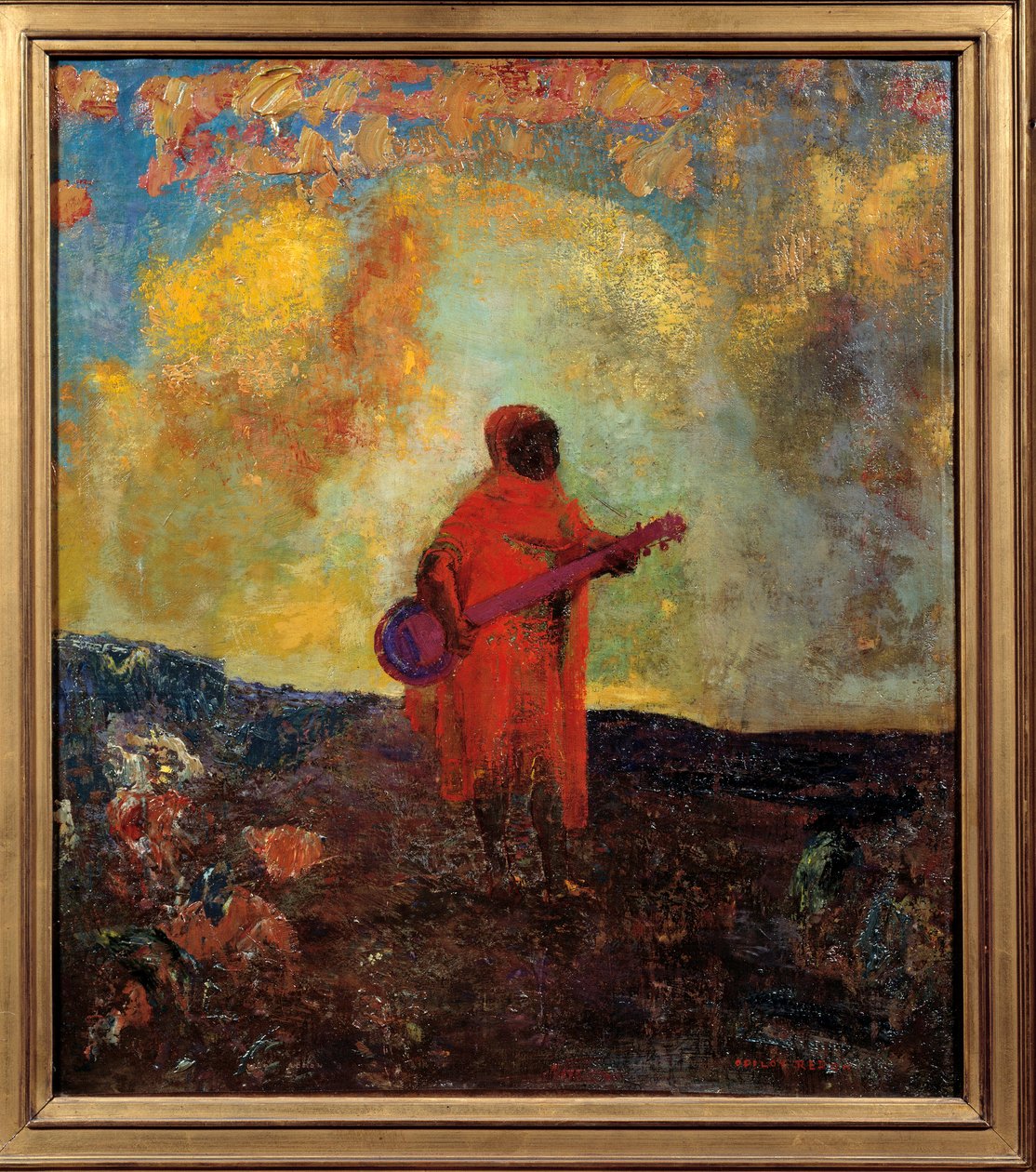 Arabisk maleri av Odilon Redon (1840-1916) 1893 Søn. 0,5x0,44 m Paris, Museum of the Peute Palais. av Odilon Redon