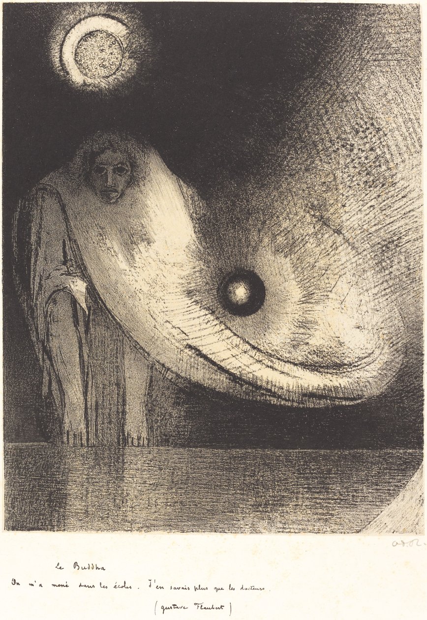 ta buddha av Odilon Redon