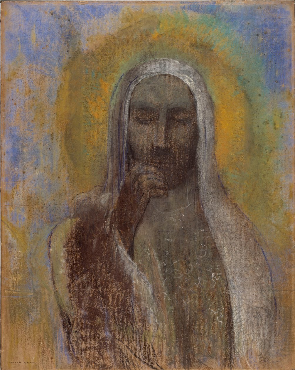 Stillhetens Kristus av Odilon Redon