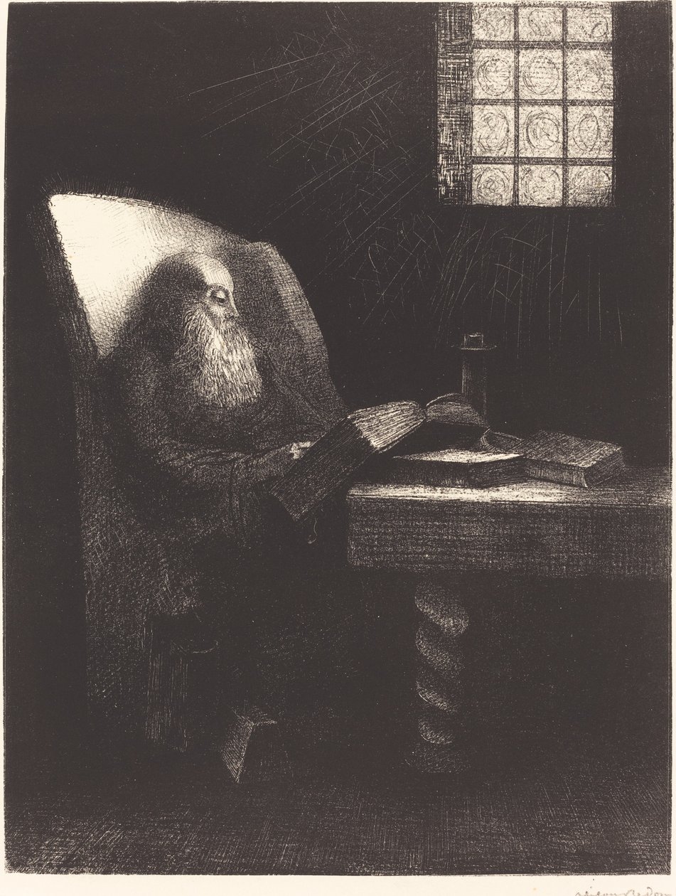 Le Liseur (Leseren) av Odilon Redon
