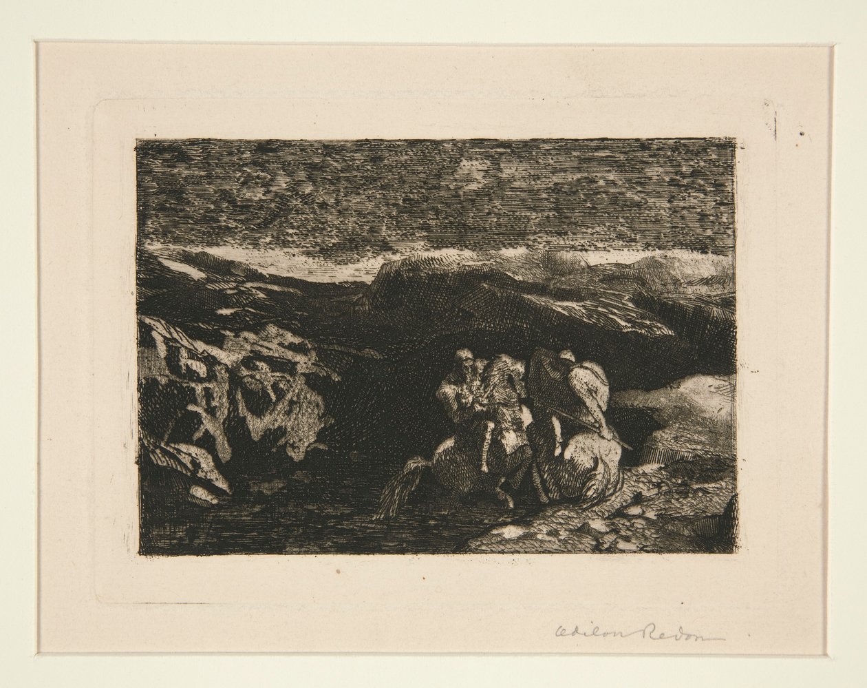 Ryttere i kamp av Odilon Redon