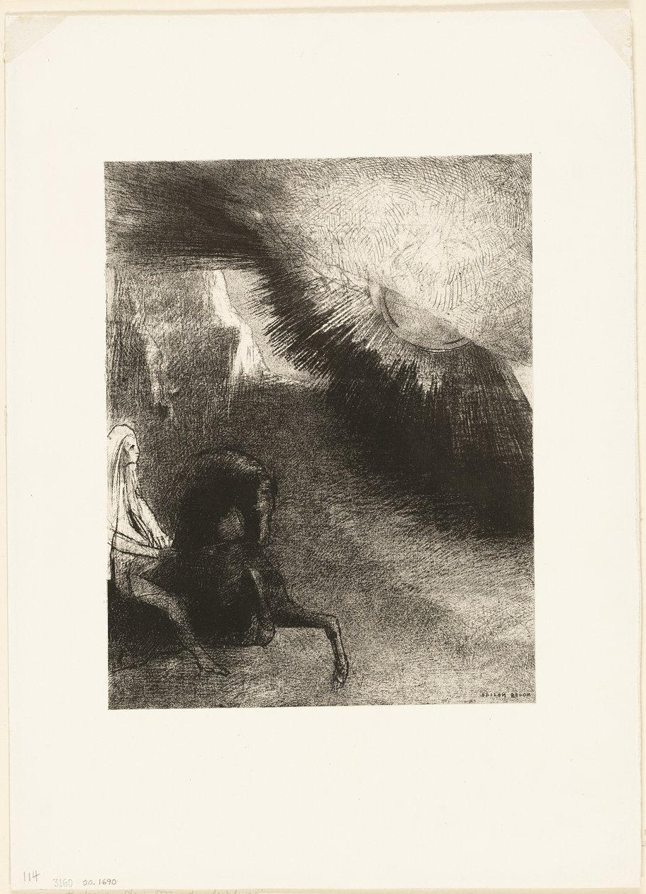 Pilgrim of the Sublunary World, plate 5 av 6 av Odilon Redon