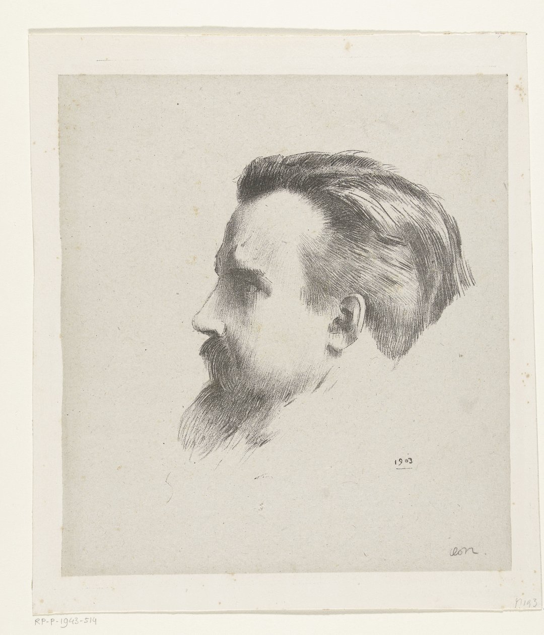 Portrett av Maurice Denis av Odilon Redon