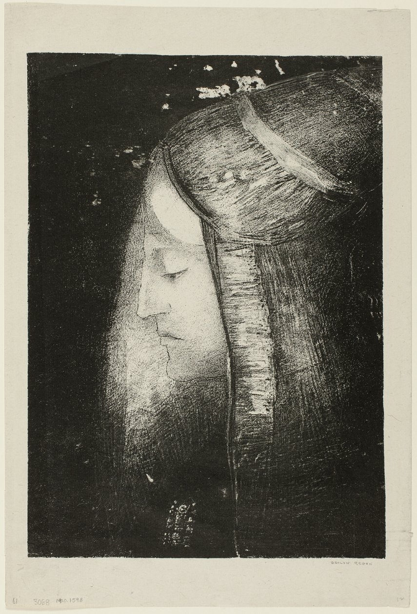 Profil av lys av Odilon Redon