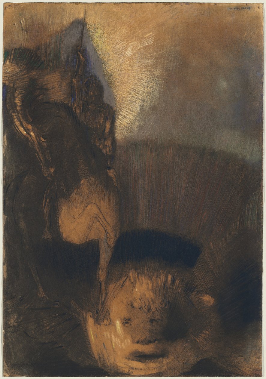 Saint George og dragen av Odilon Redon