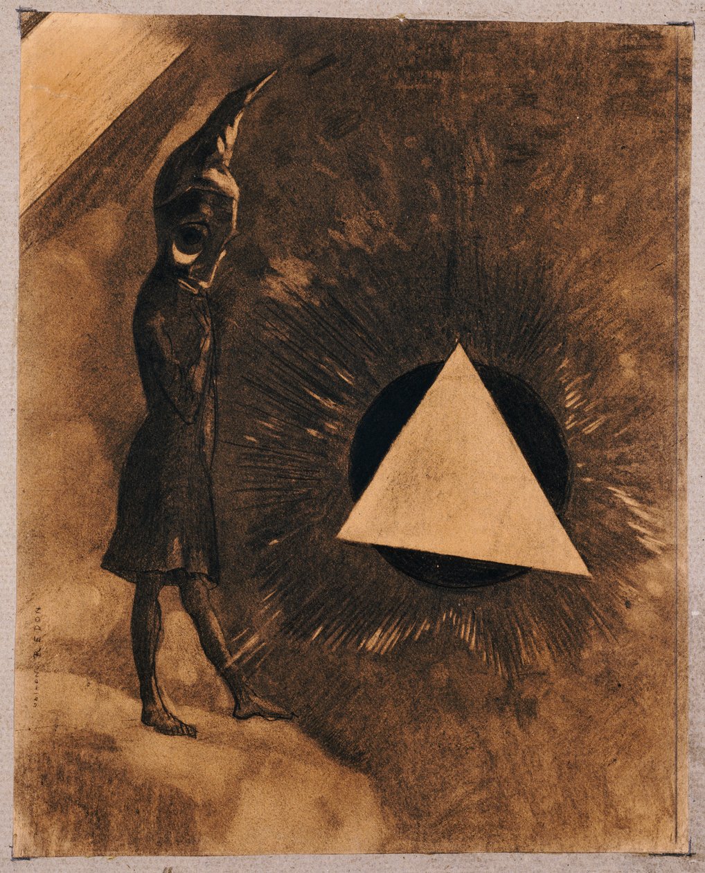 Bekymring for Absolute.Philosopher, 1881 av Odilon Redon