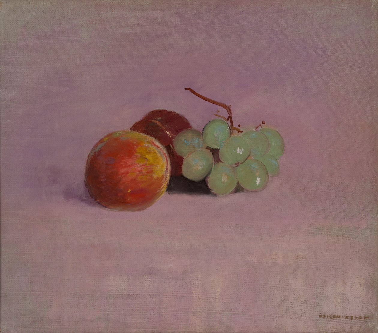 Stilleben med frukt av Odilon Redon