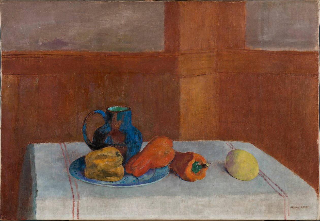 Stilleben, ca 1901. av Odilon Redon