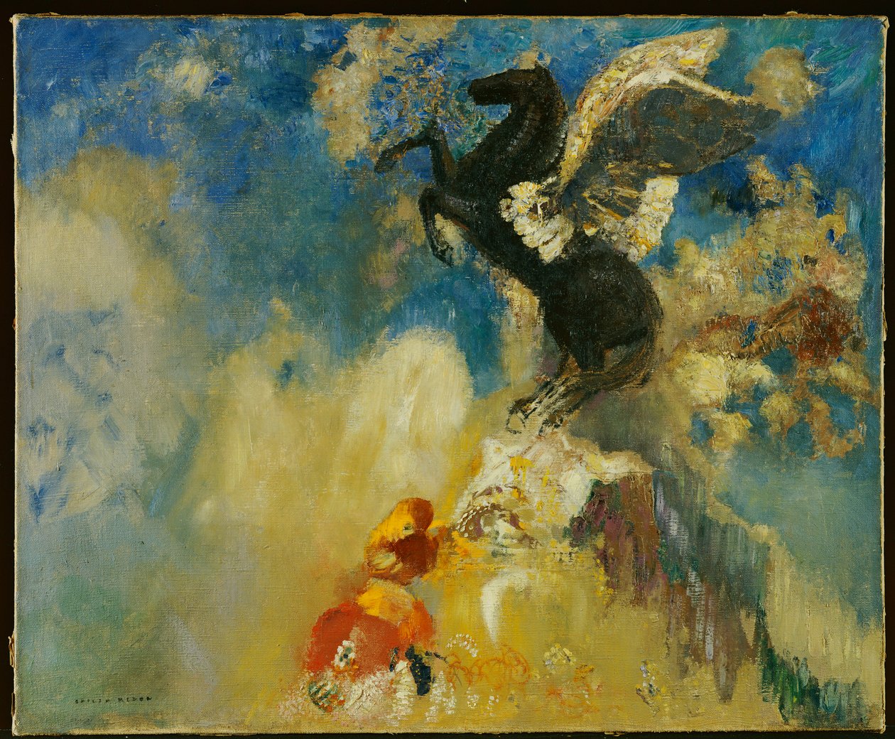 Den svarte Pegasus av Odilon Redon