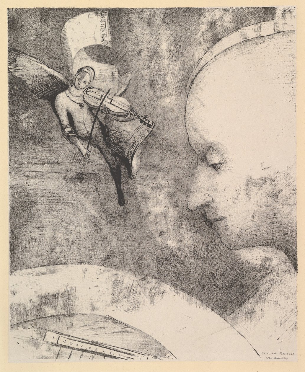 Den himmelske kunst, 1894. av Odilon Redon