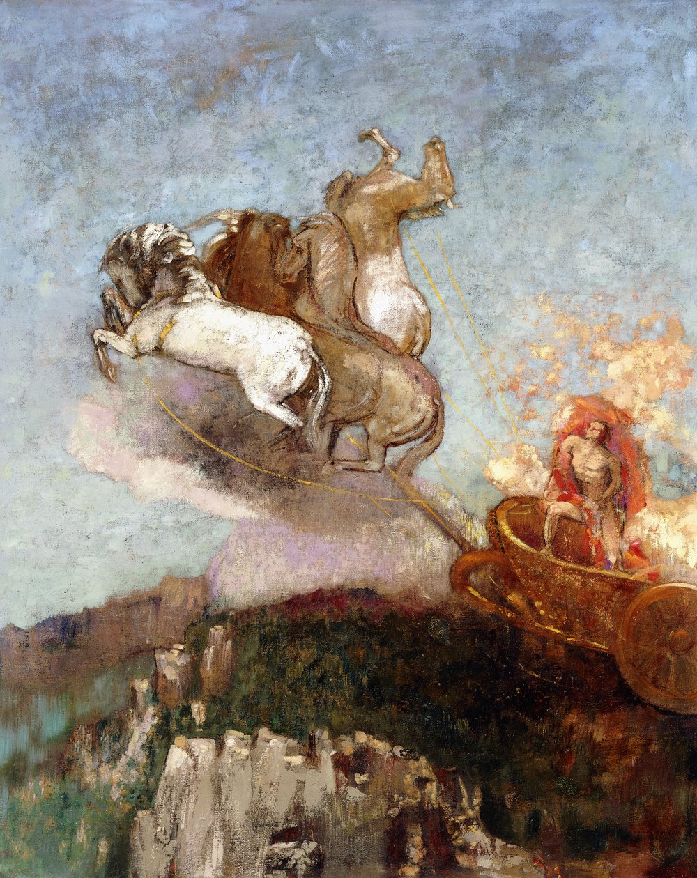 Vognen fra Apollo, 1907-1908 av Odilon Redon