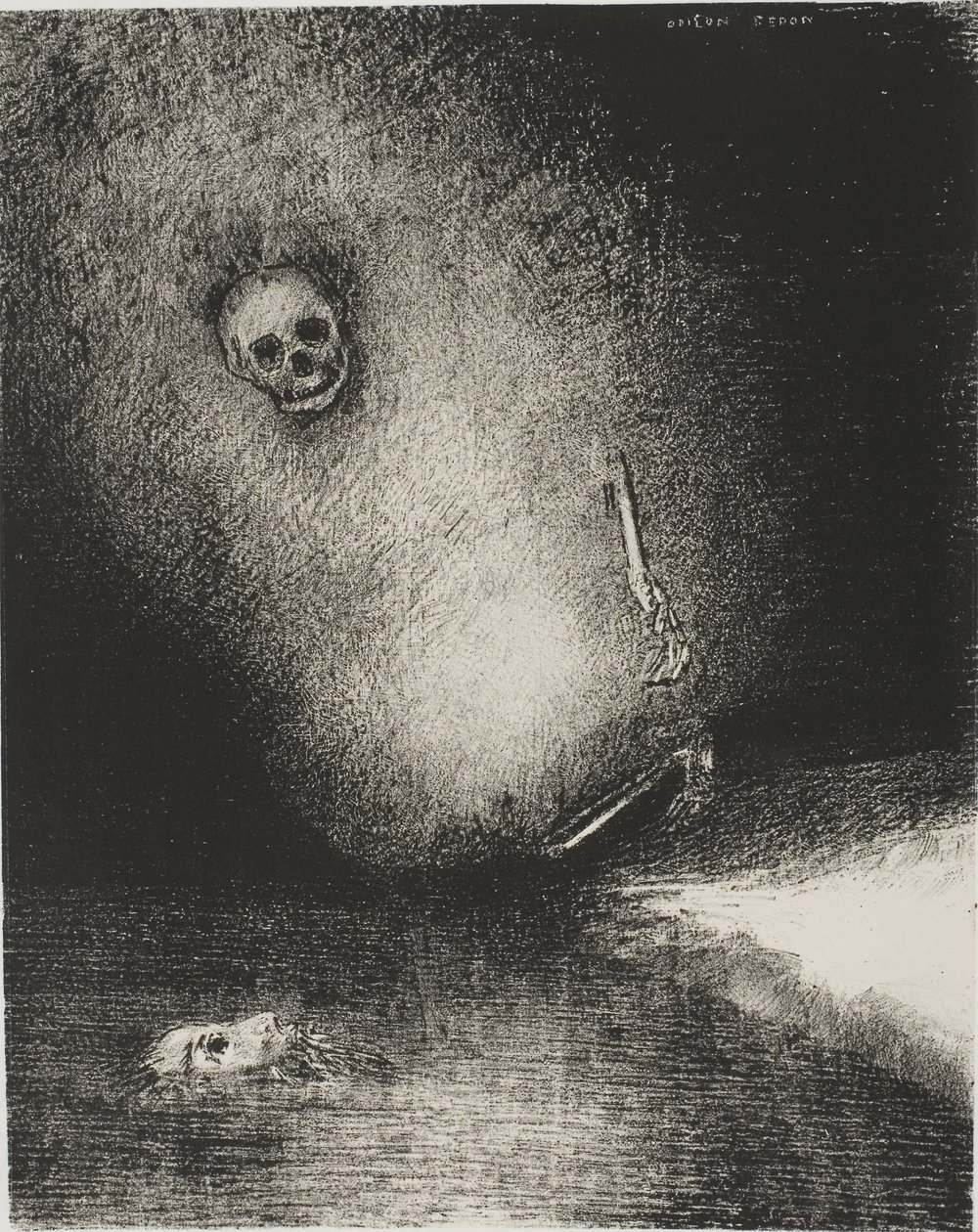 The Dream has Ended in Death, fra The Juror av Odilon Redon
