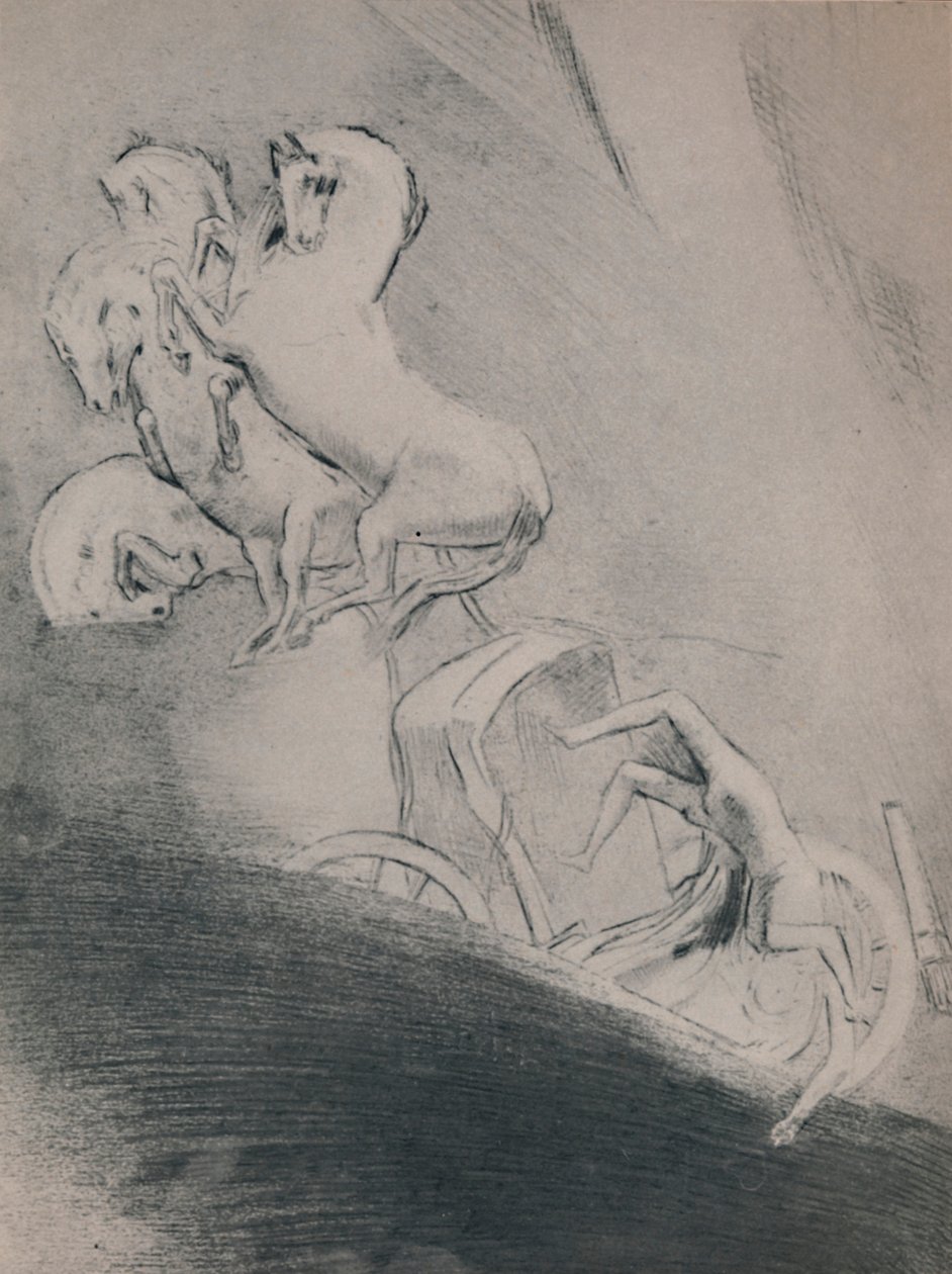 The Fall of Phaeton, slutten av 1800-tallet, 1946 av Odilon Redon