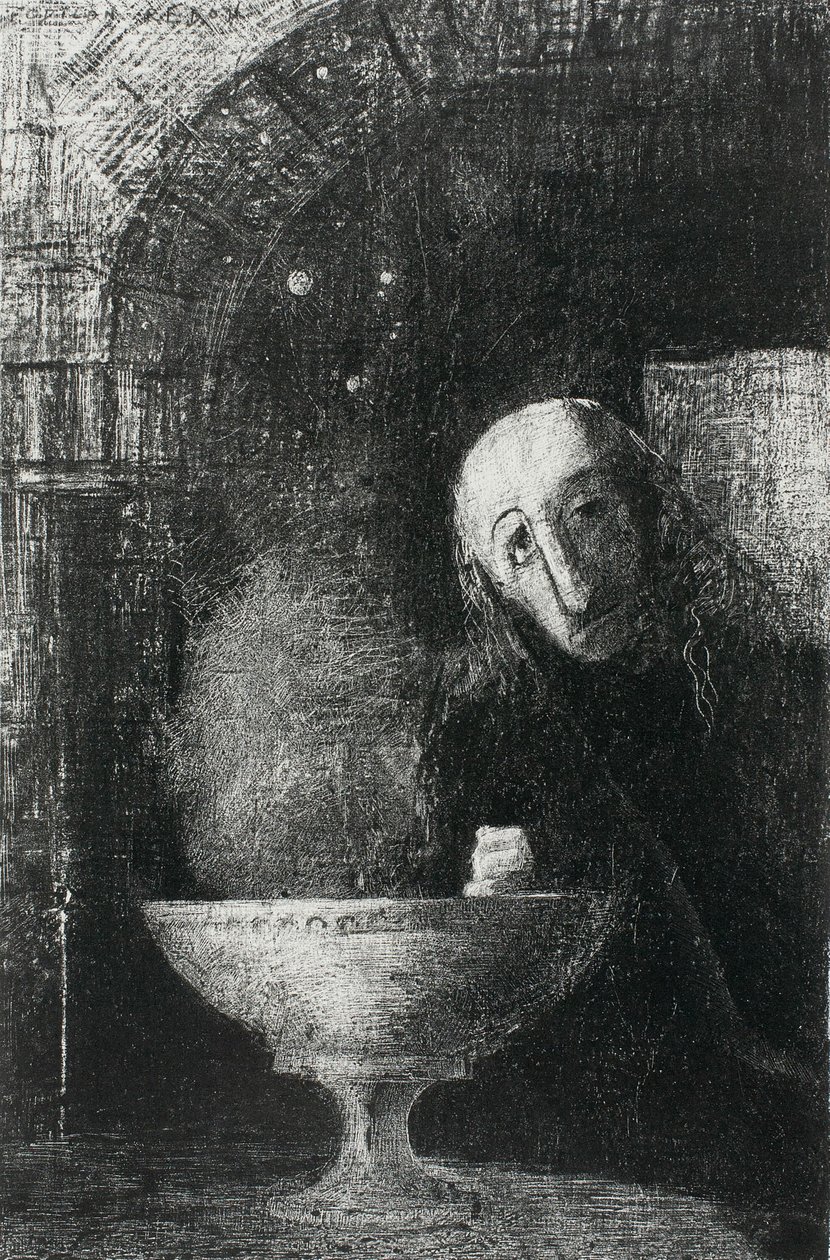Det uendelige søket, fra natt av Odilon Redon