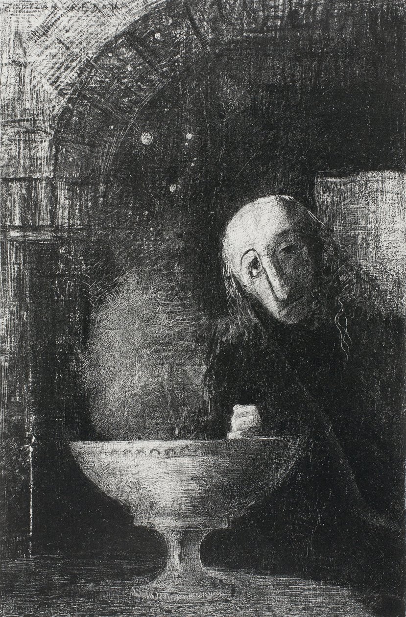 Det uendelige søket, fra natt, 1886 av Odilon Redon