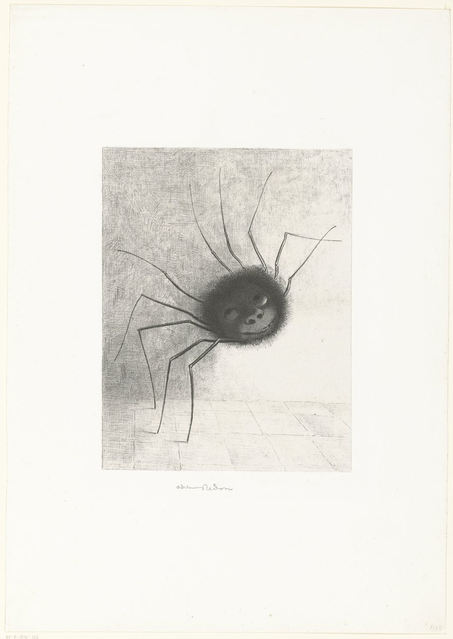 Edderkoppen av Odilon Redon