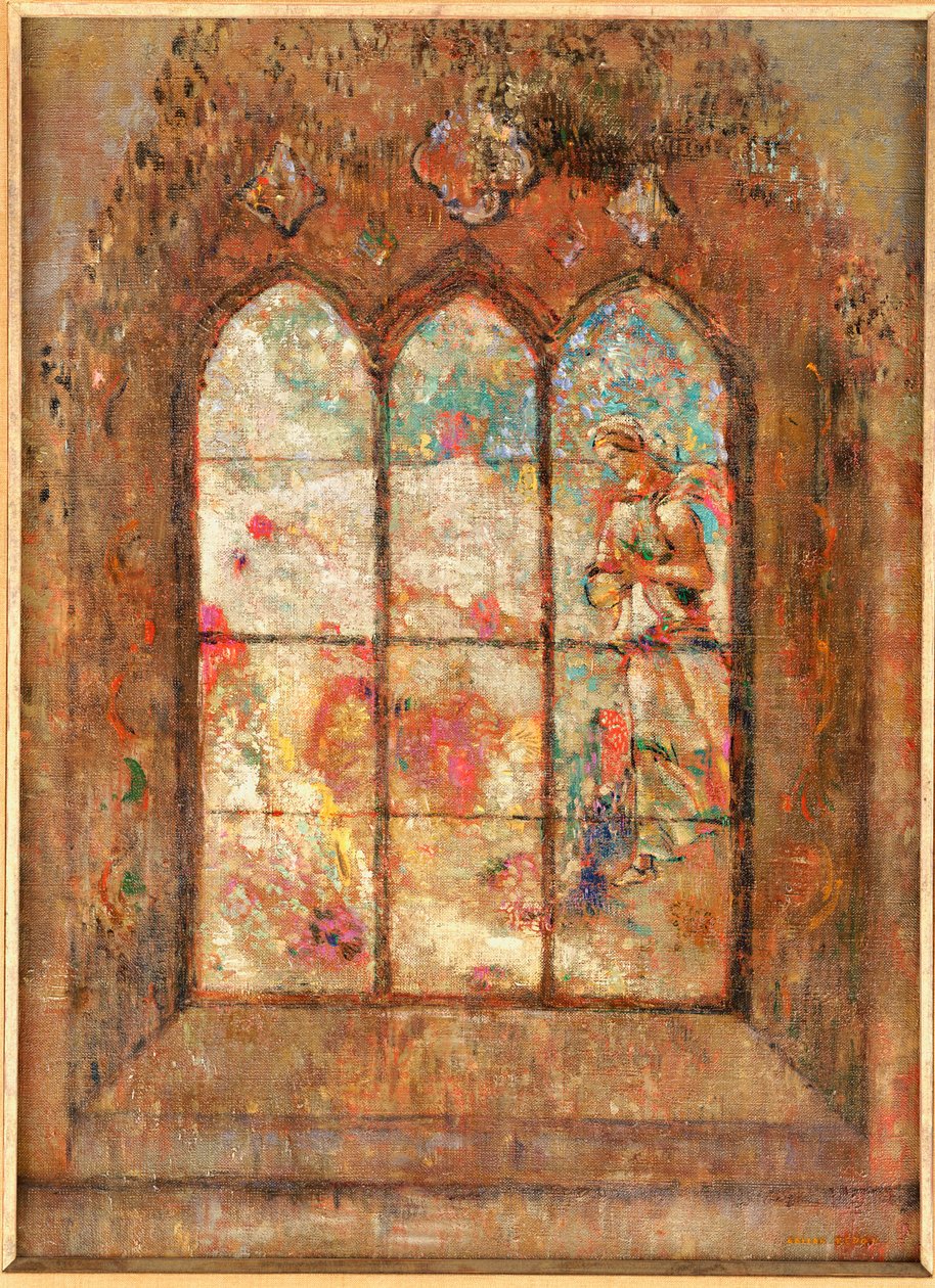 Glassmaleriet av Odilon Redon