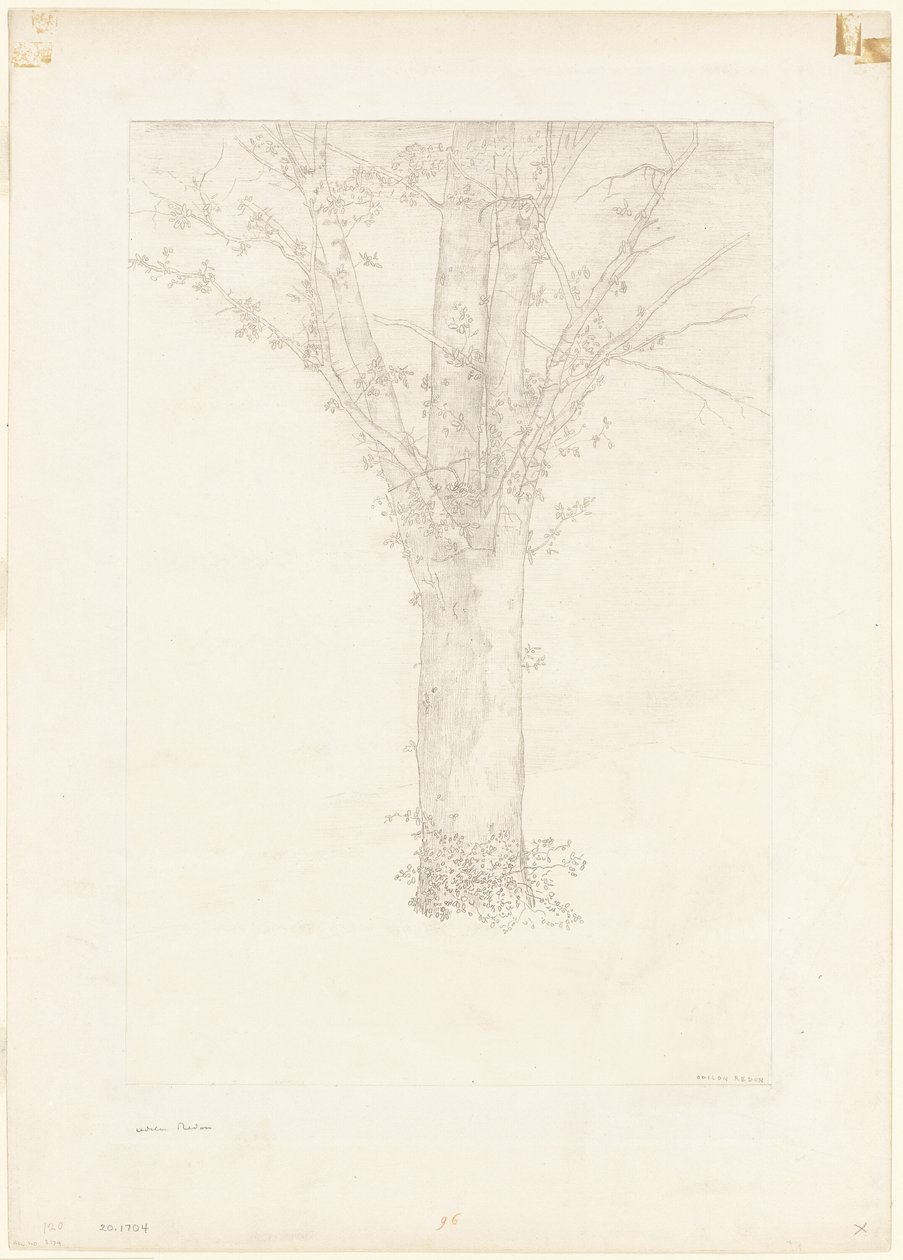 Tre av Odilon Redon
