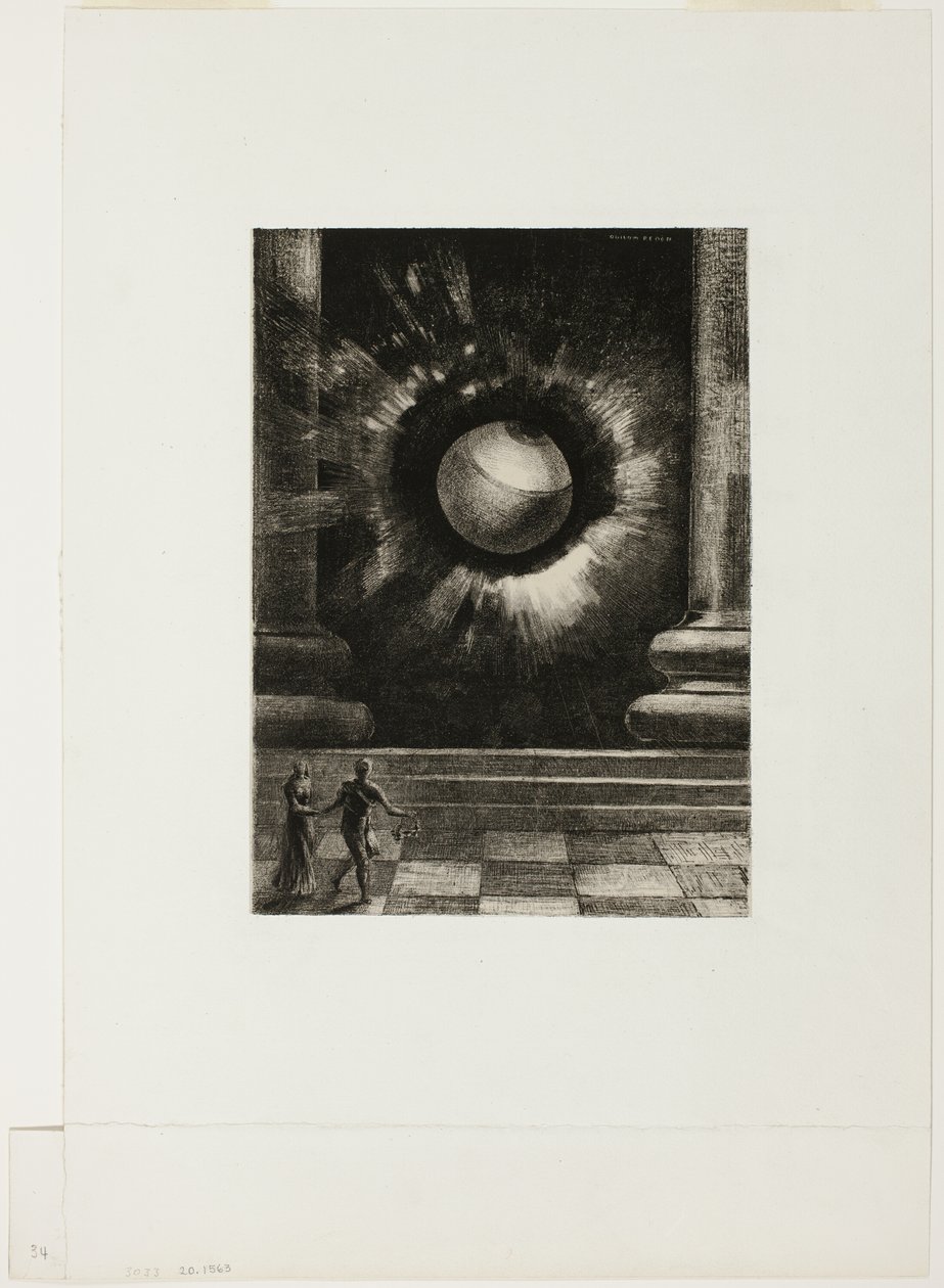 Vision, plate åtte fra In Dreams av Odilon Redon