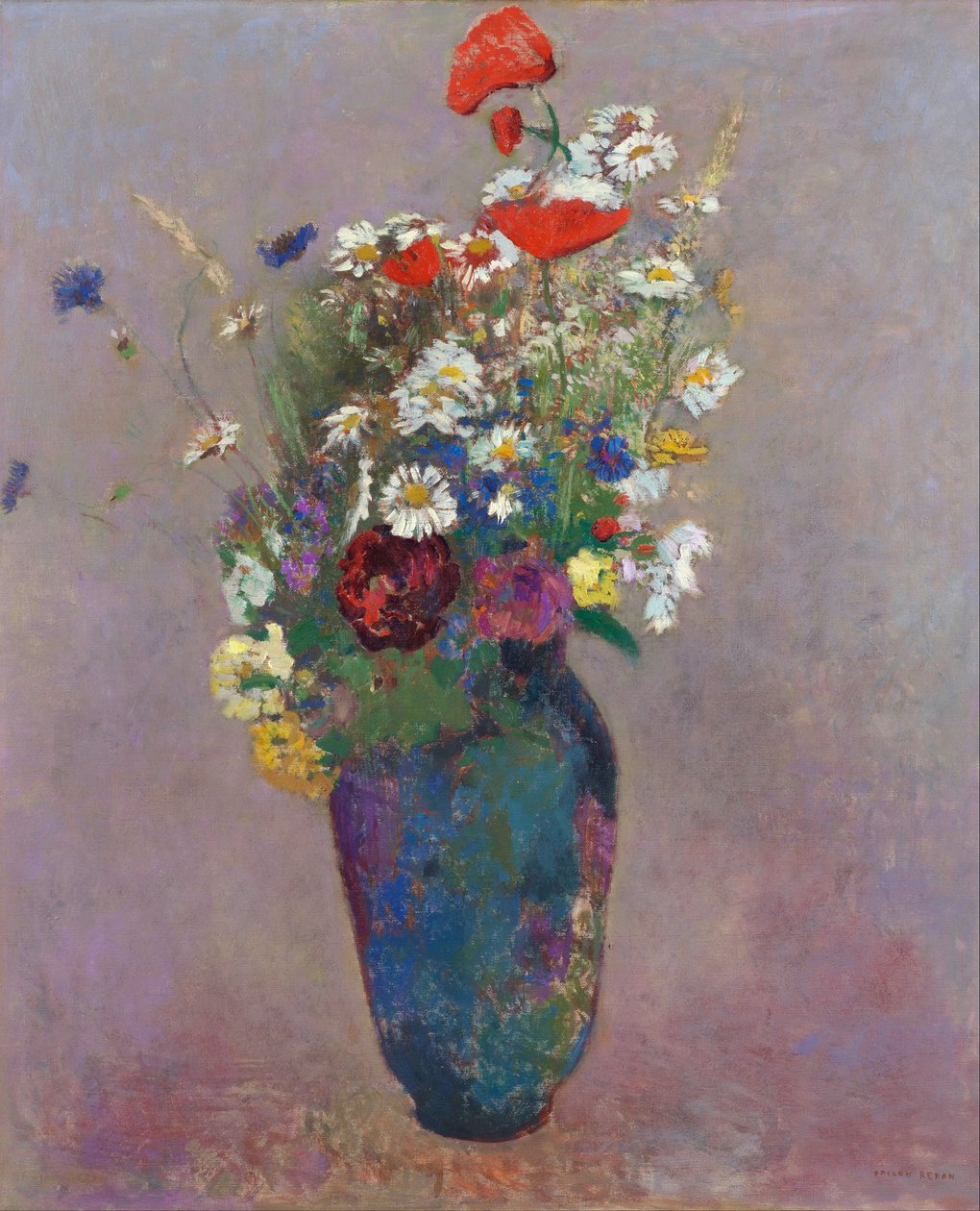 Visjon: vase med blomster av Redon, Odilon (1840-1916) av Odilon Redon