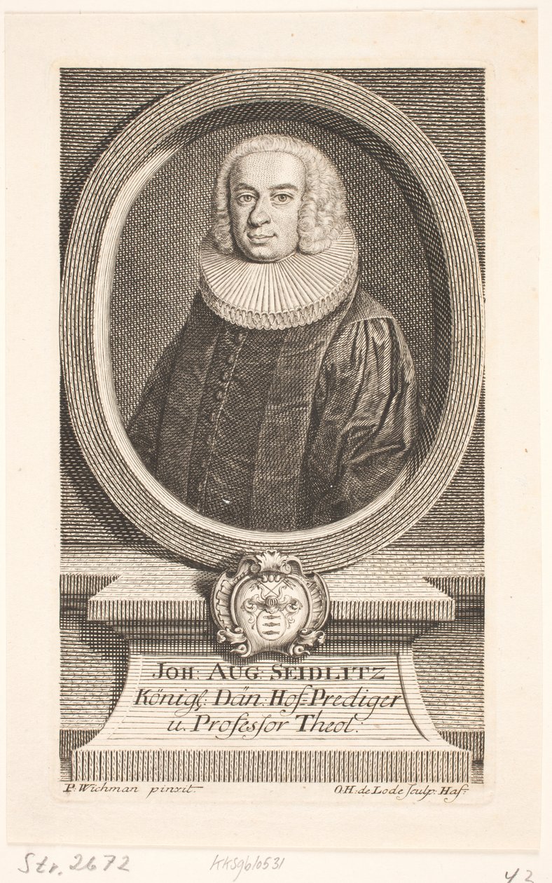 Johan August Seidlitz, prest av Odvardt Helmoldt de Lode