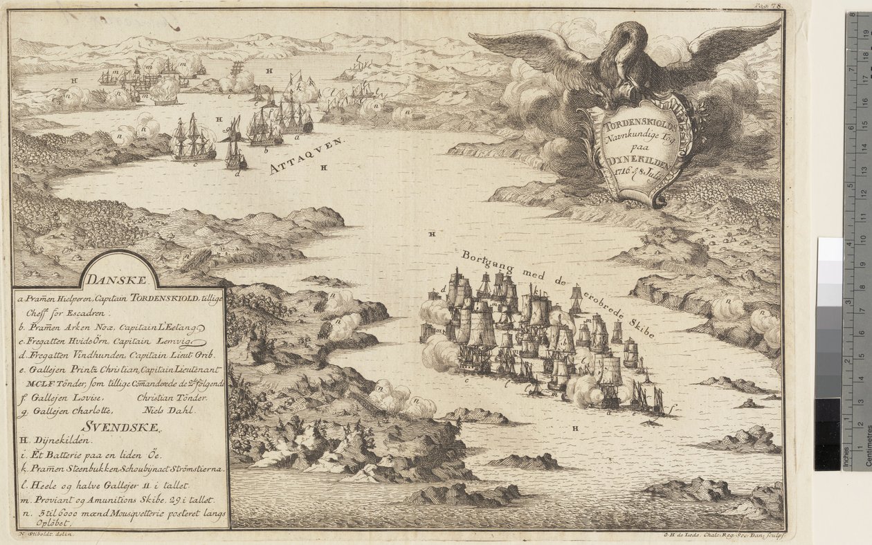 Tordenskjolds tog på Dynekilden 1716 av Odvardt Helmoldt de Lode