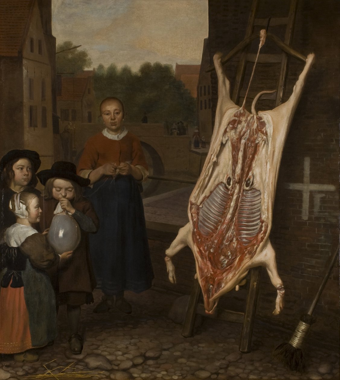 Slaktet gris, 1670 av Oever Ten Oever