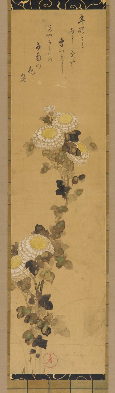 Krysantemum, 1700-1800-tallet. av Ogata Kenzan