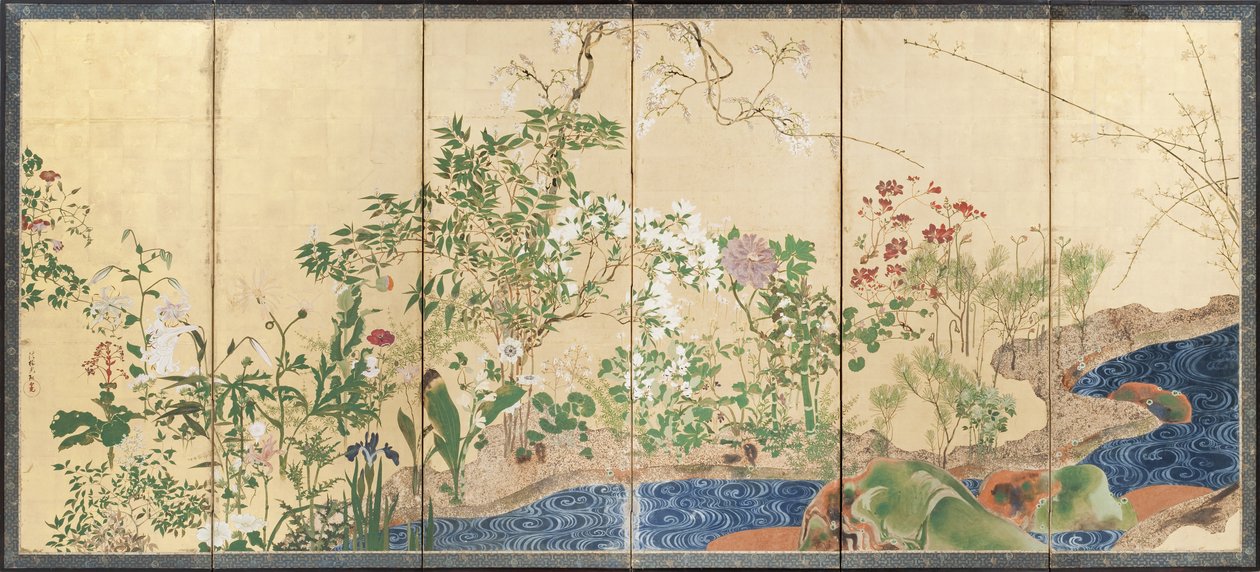 Vår- og høstblomster av Ogata Korin