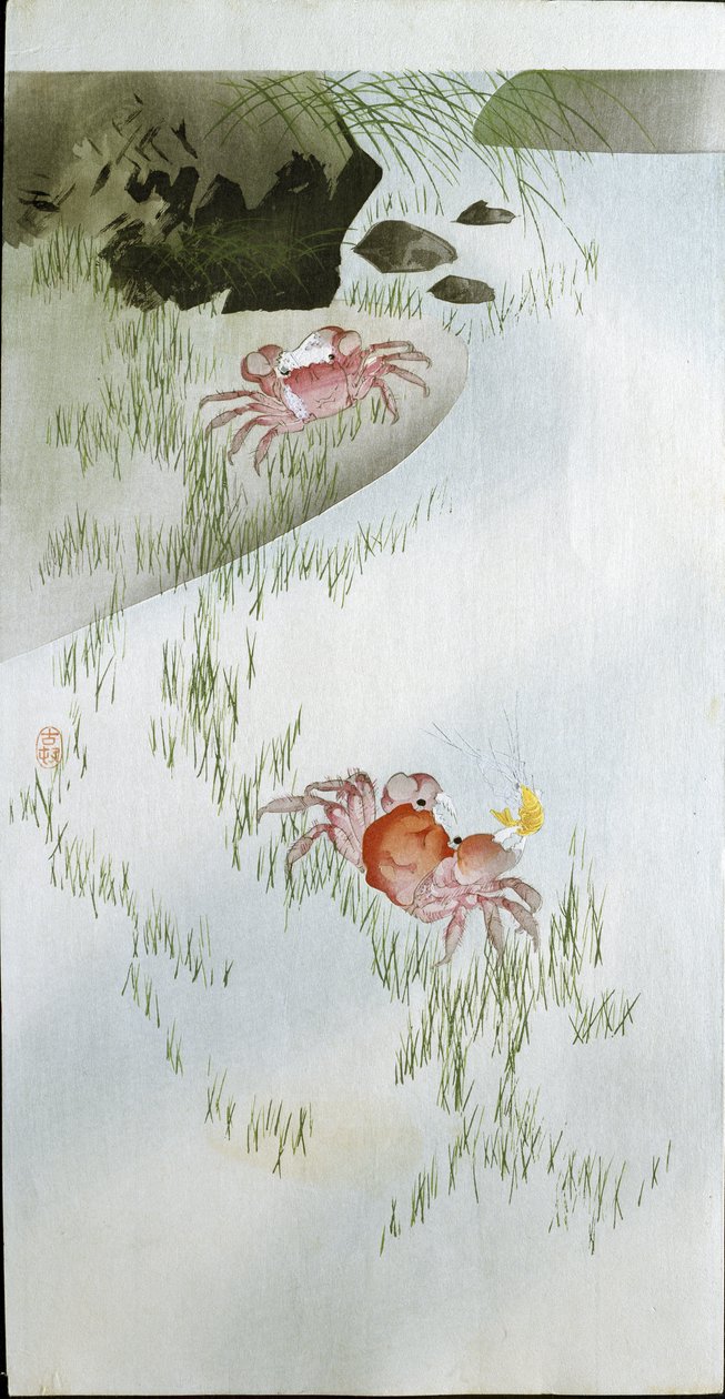 To røde krabber, 1905 av Ohara Koson