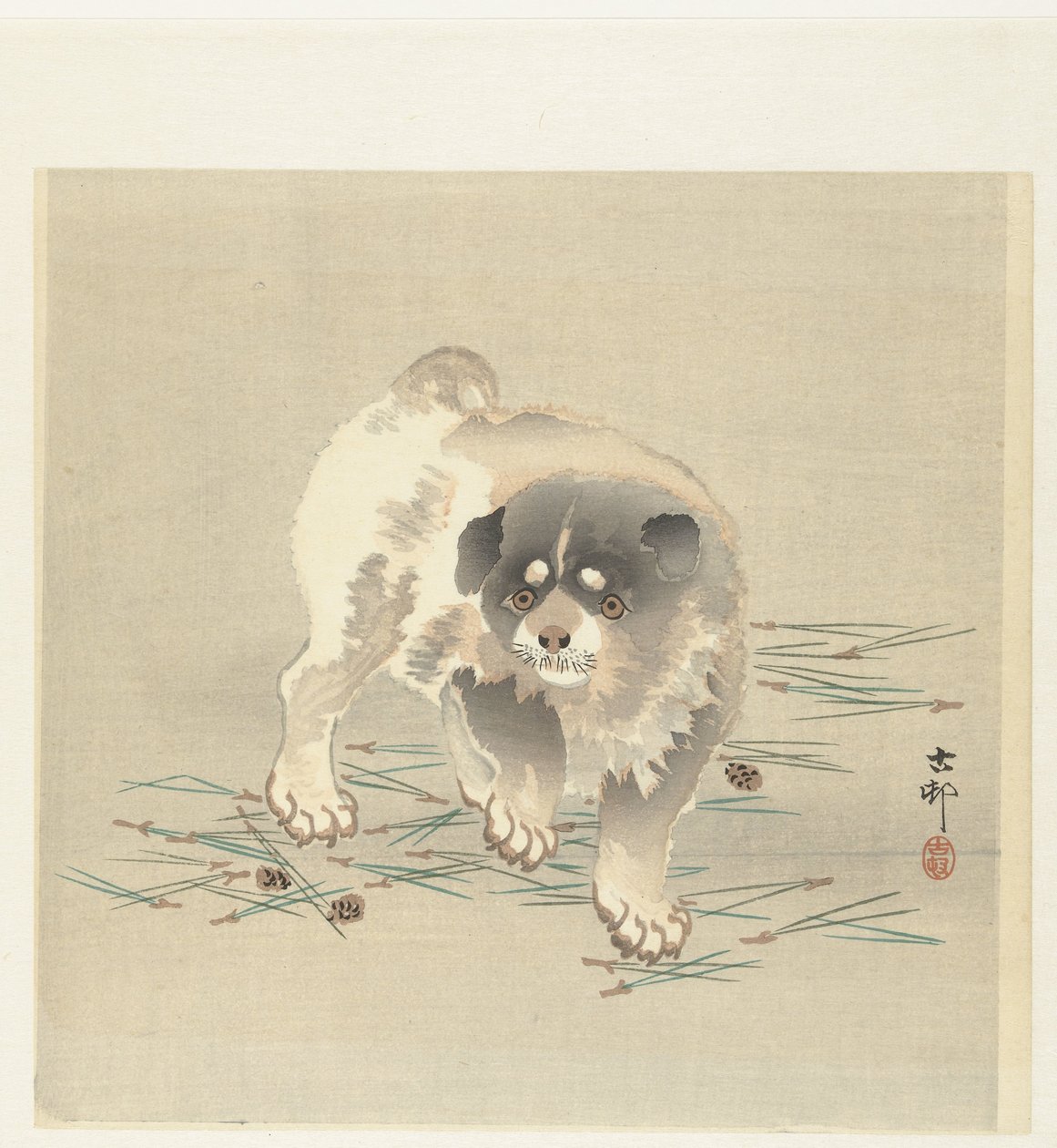 ung hund av Ohara Koson