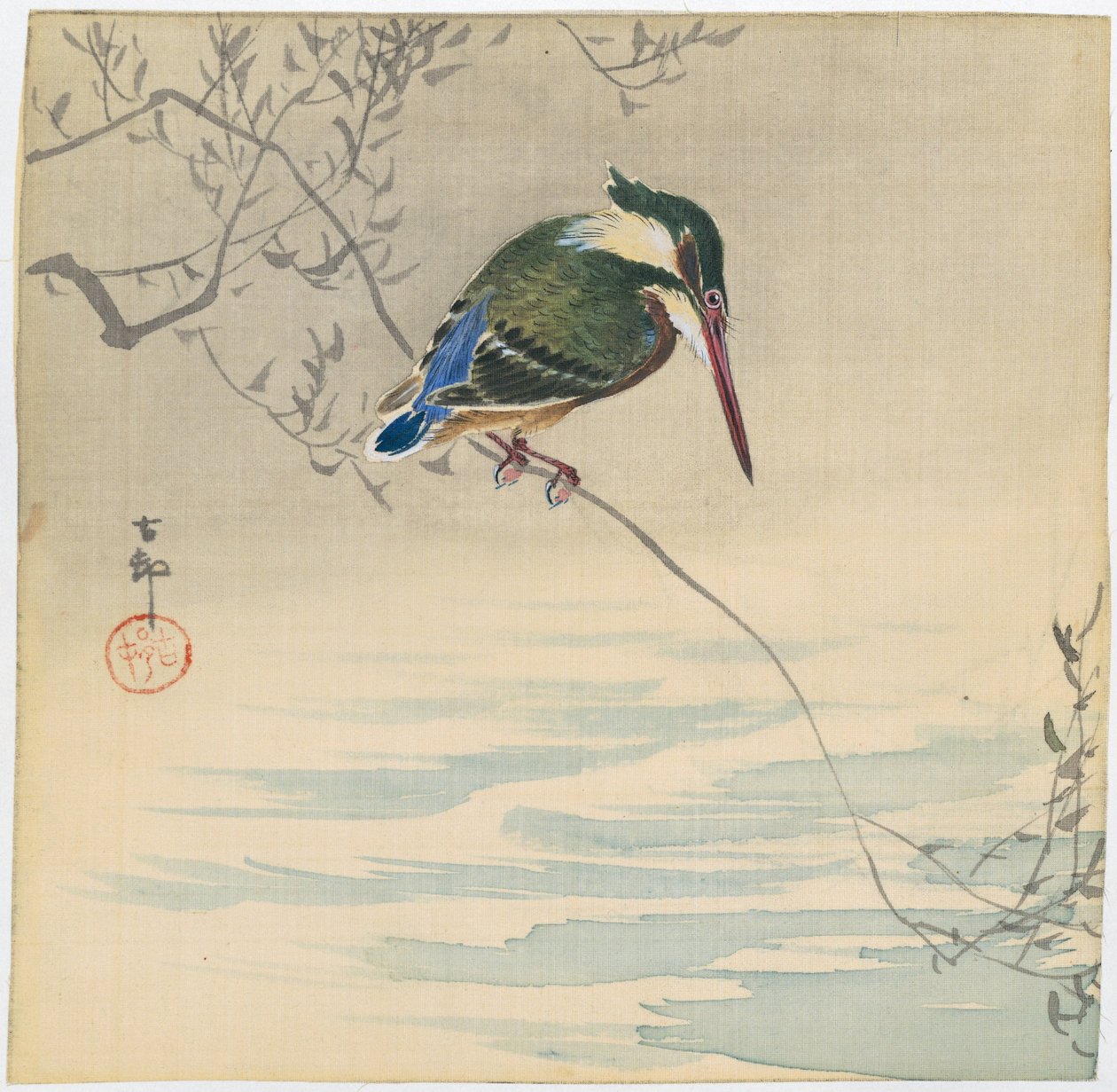 Kingfisher av Ohara Koson