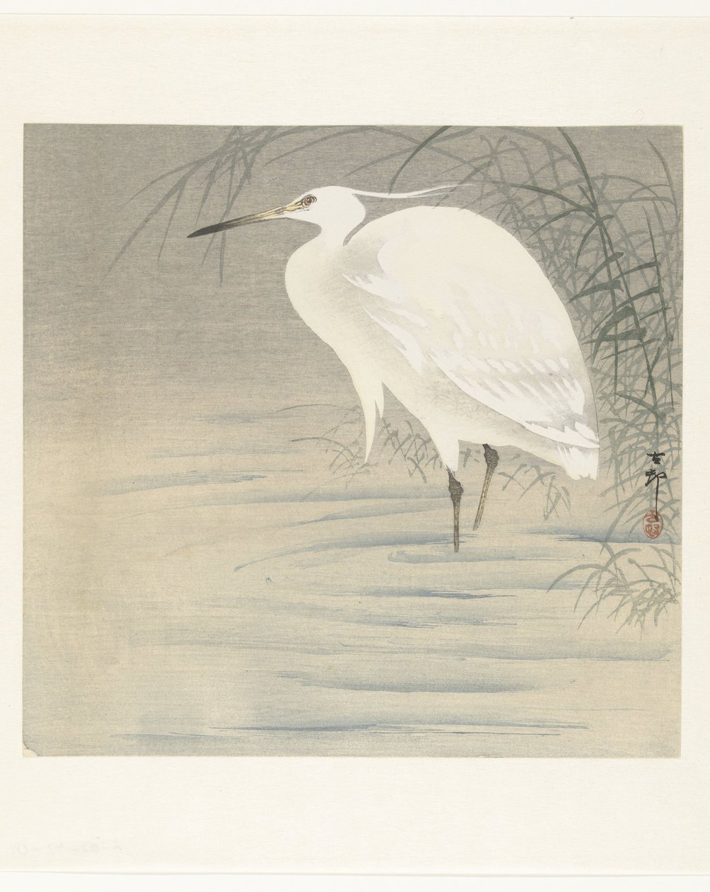Lille Egret av Ohara Koson