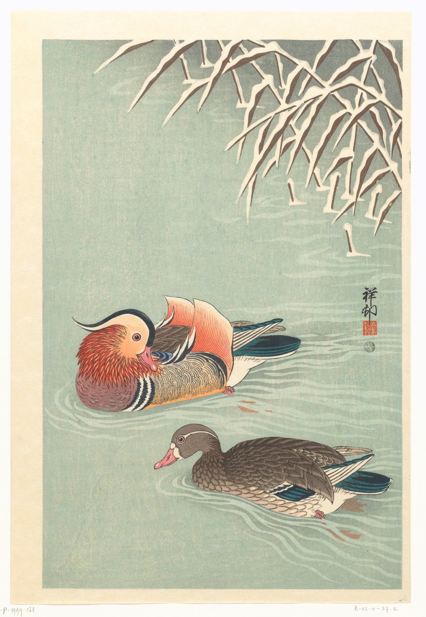 mandarin ender av Ohara Koson