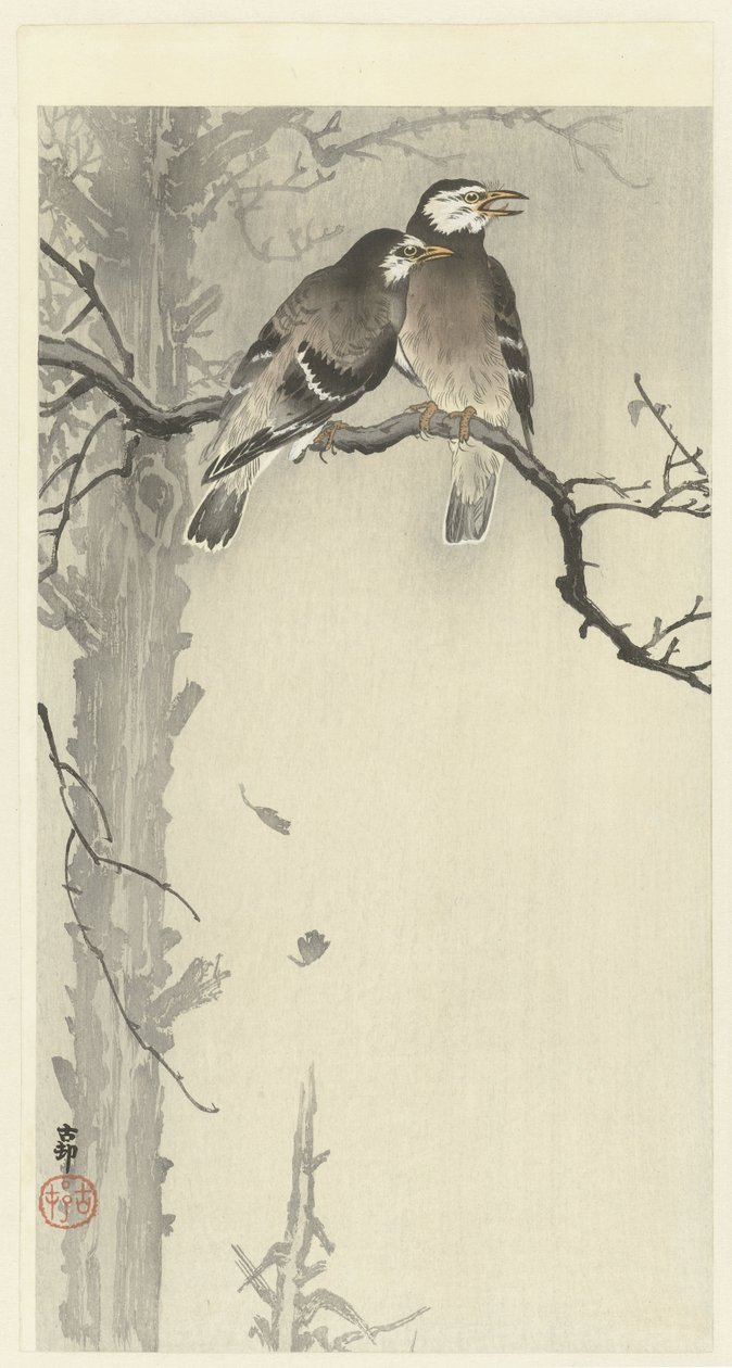 To grå stær av Ohara Koson