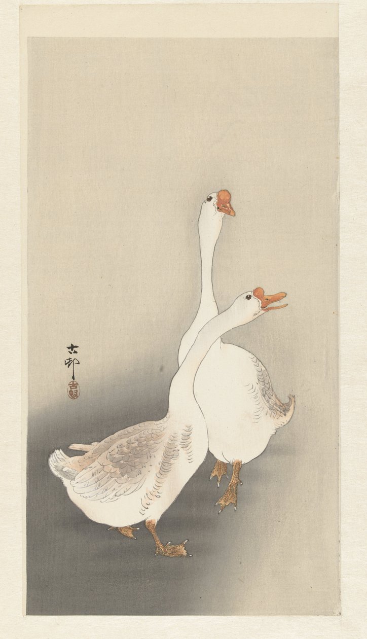 To gjess av Ohara Koson