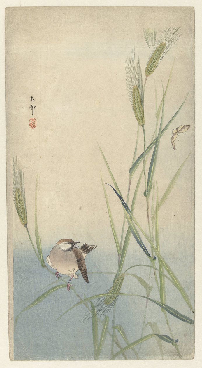 Fugl og sommerfugl av Ohara Koson