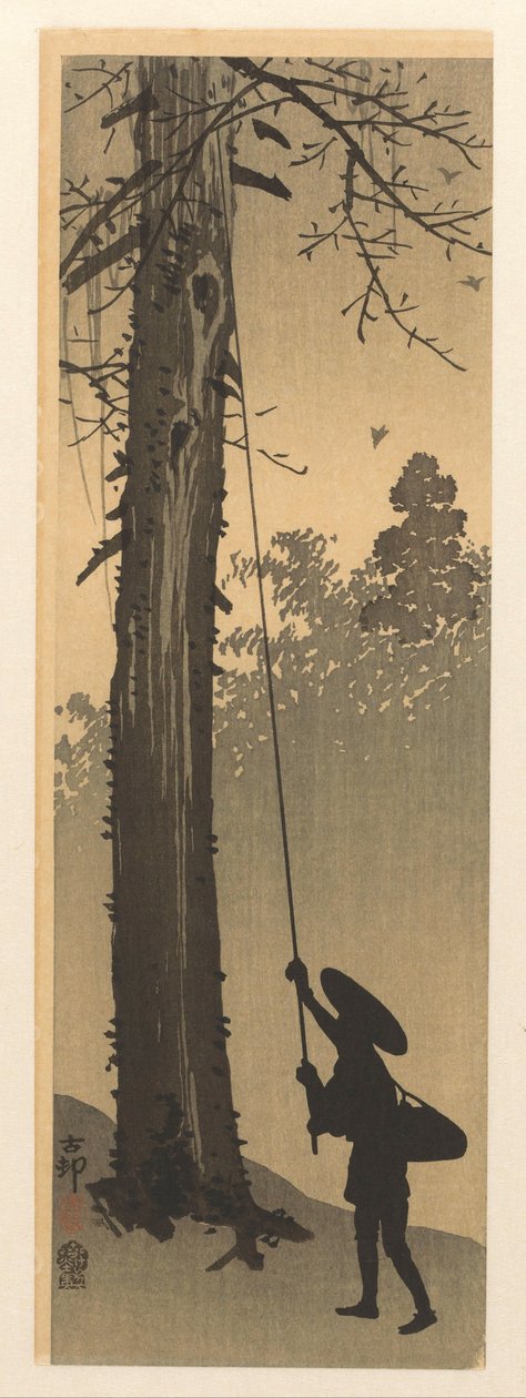 fuglerede røver av Ohara Koson