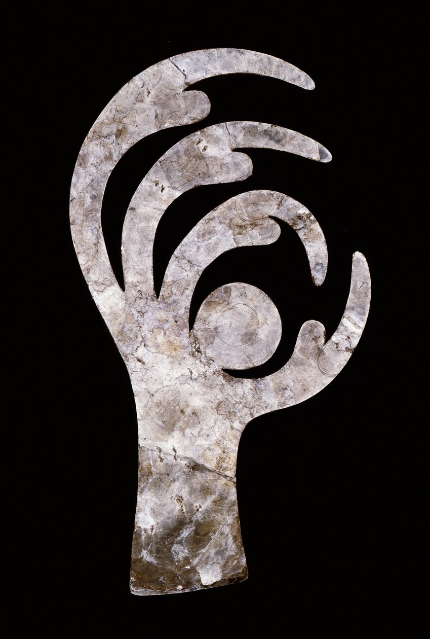Fuglekloutskjæring, 200 BC-400 AD (glimmer) av Ohio Hopewell culture