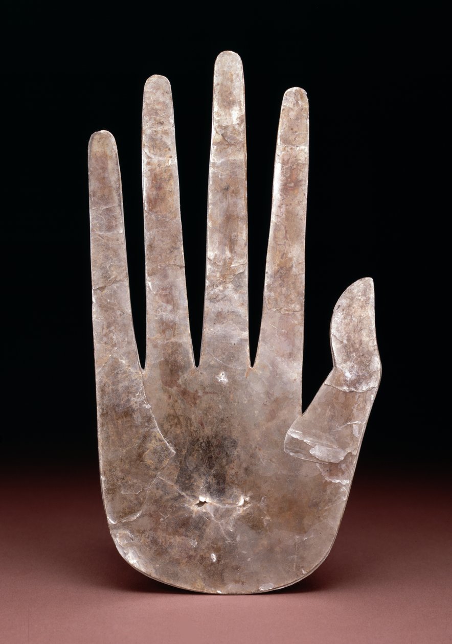 Håndformet utskjæring, 200 BC-400 AD (glimmer) av Ohio Hopewell culture