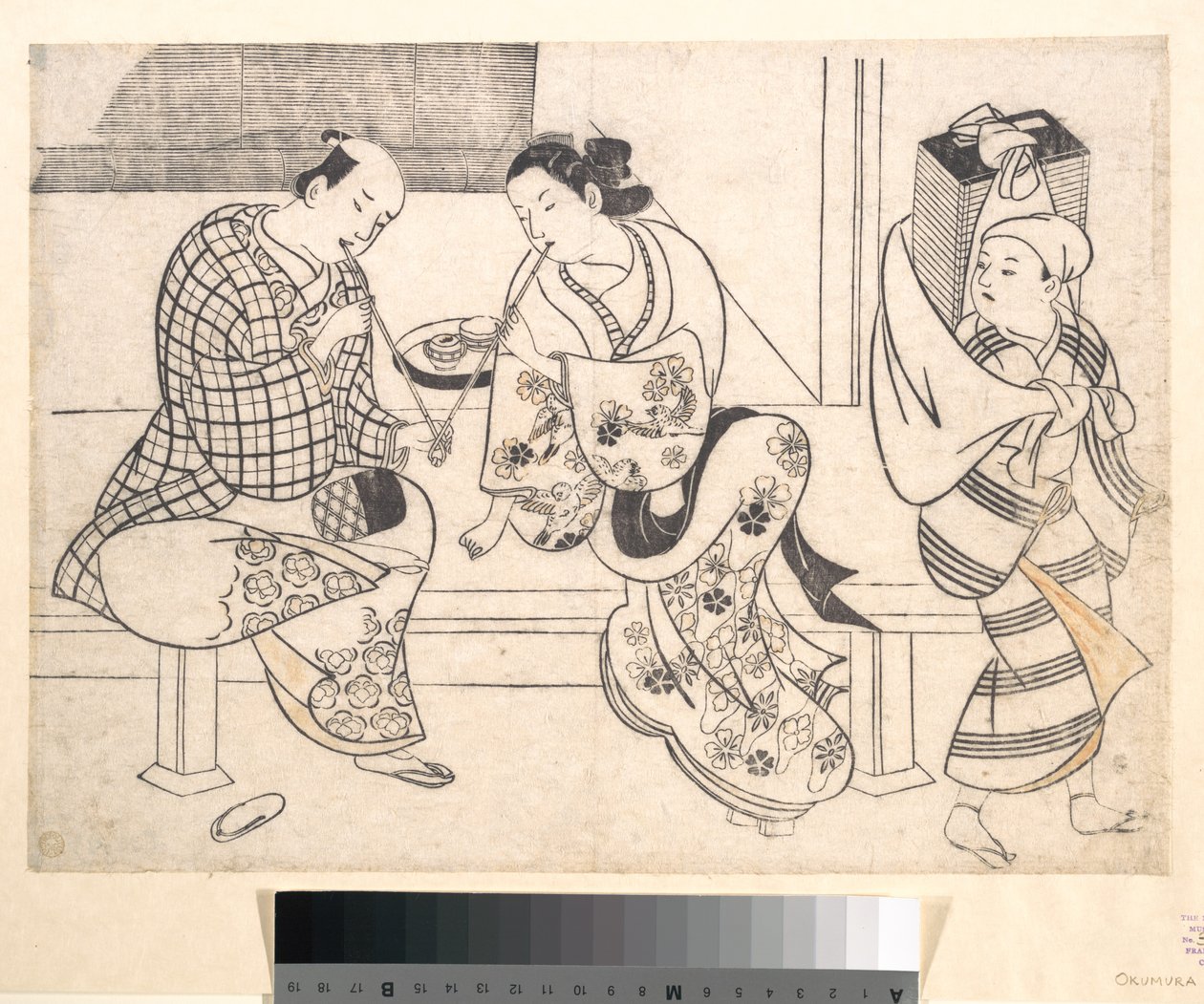 Elskende par av Okumura Masanobu