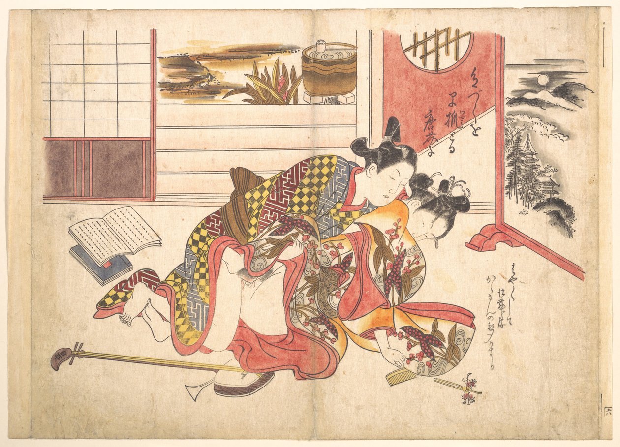 Soveromsscene av Okumura Masanobu