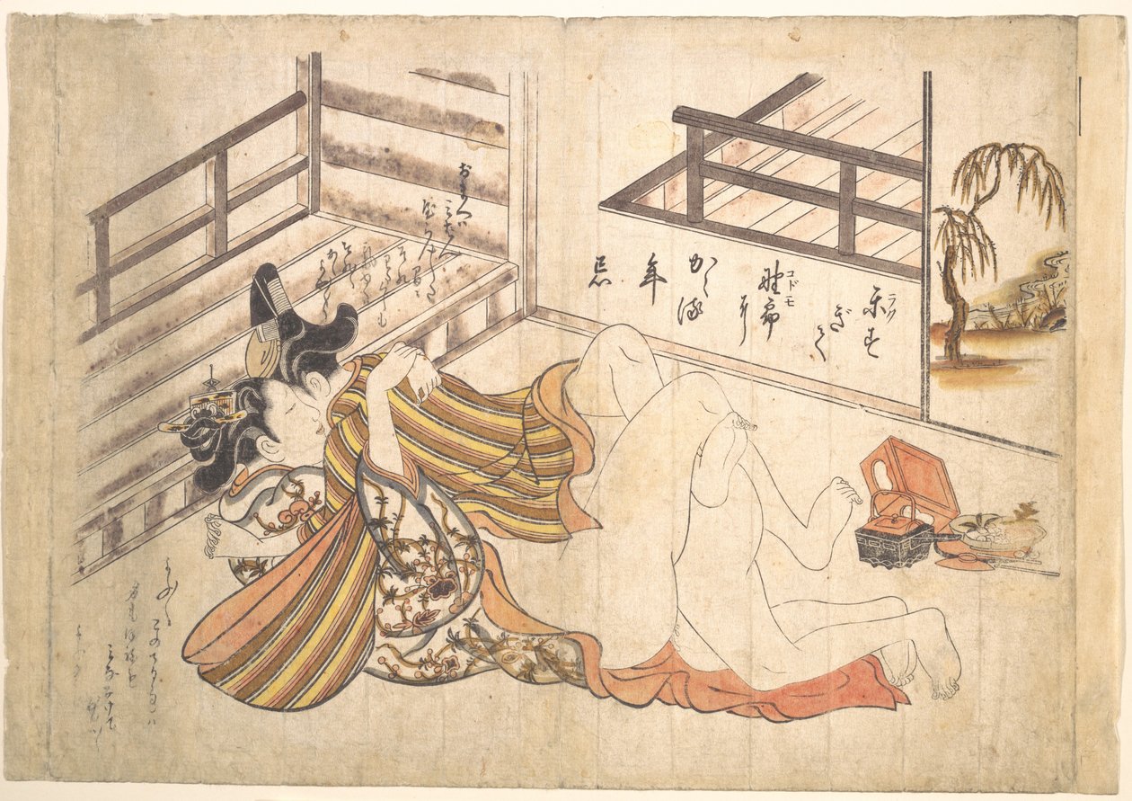 Soveromsscene av Okumura Masanobu