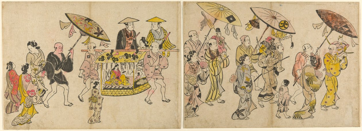 Parade av dukkene av Okumura Masanobu