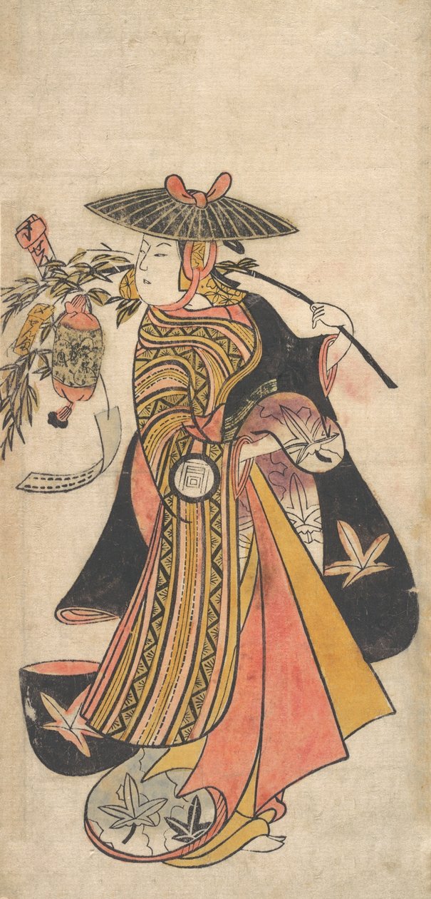 A c and r Sanogawa Ichimatsu 1722-1763 En skole r Te-san fiske Tanabata Fes Chival, ikke sant? . . . , mygg. 1730. av Okumura Toshinobu