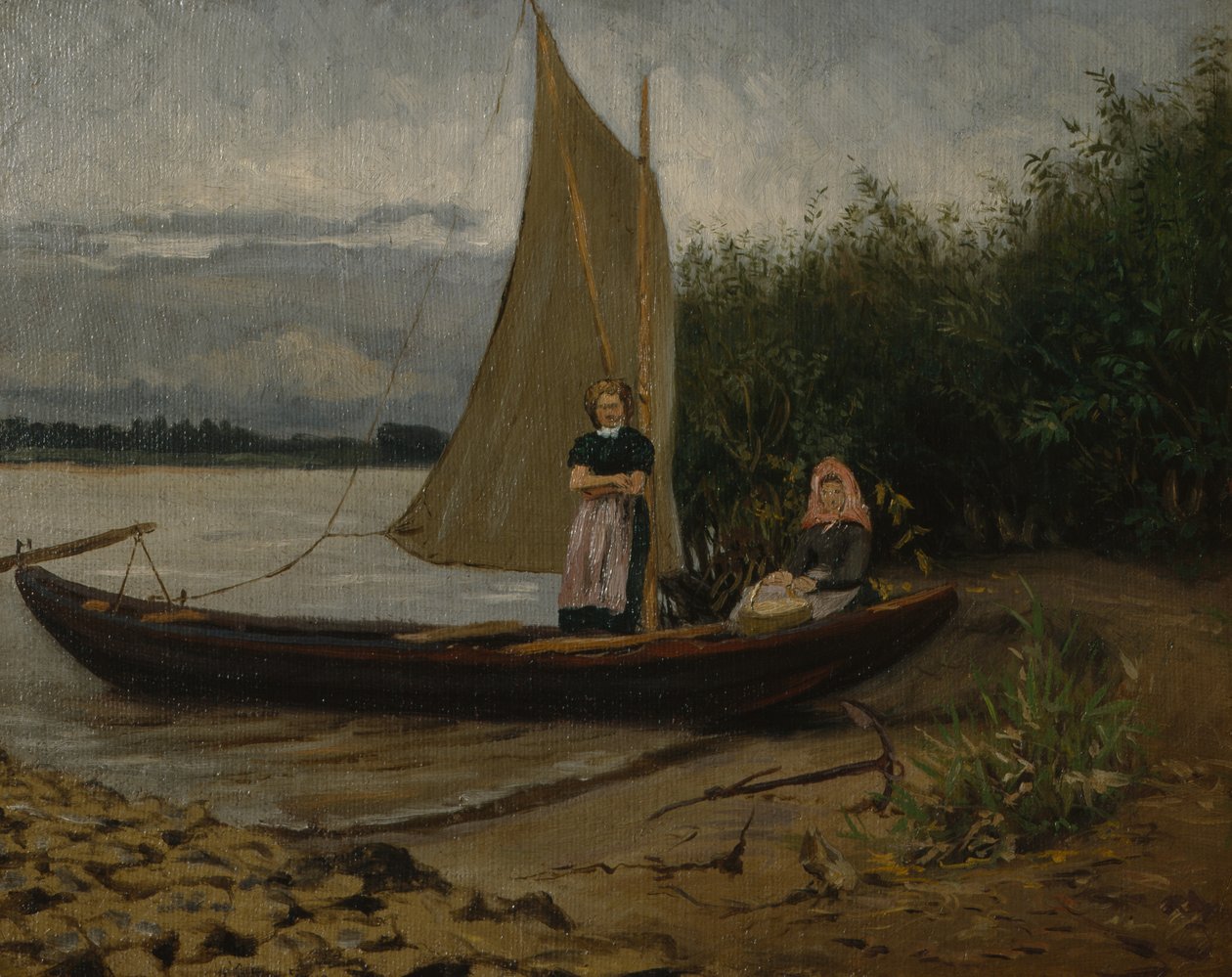 Fra Tyskland (olje på lerret) av Olaf Isaachsen