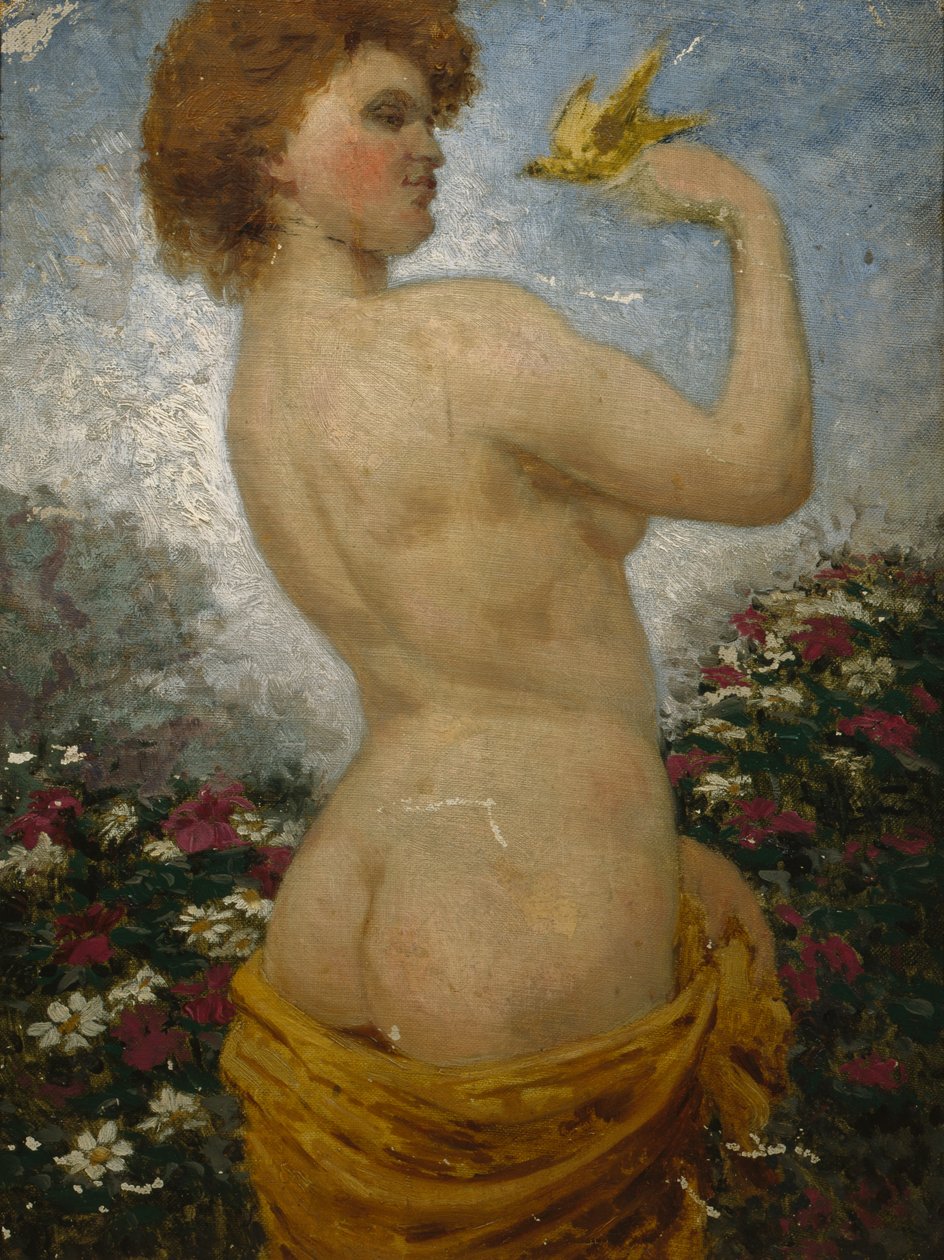 Naked Woman with a Bird in the Green   1317728   no       norwegian Successfully Translated  Original: Legeraanvoerder te paard met andere ruiters Groep gelijksoortige illustraties met ridders en ruiters (series title) Translat: Legeraanvoerder te paard me av Olaf Isaachsen